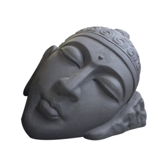 black-buddha-head-statue