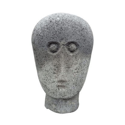 timor-head-statue-river-stone