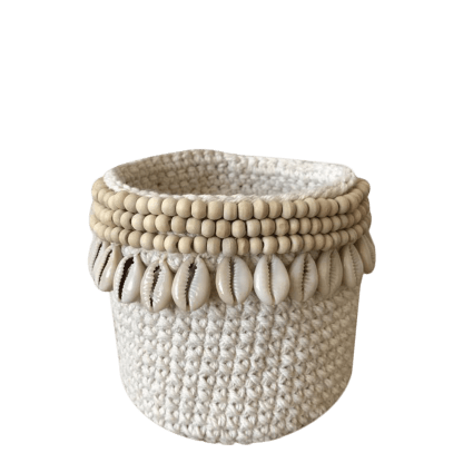 white-beads-shells-basket